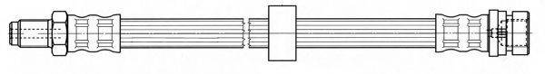 CEF 512365 Гальмівний шланг