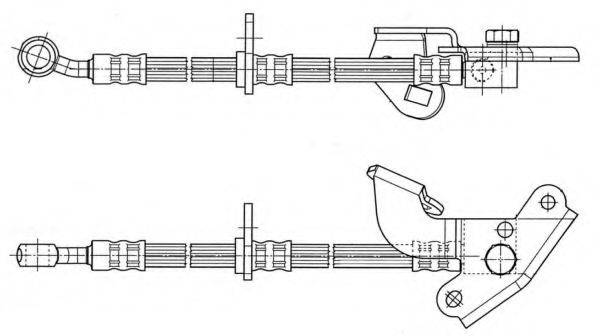 CEF 512520 Гальмівний шланг