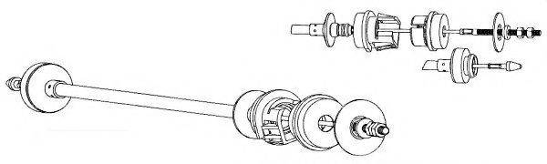 CEF CT01138 Трос, управління зчепленням