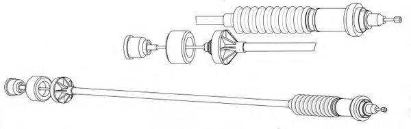 CEF CT01159 Трос, управління зчепленням