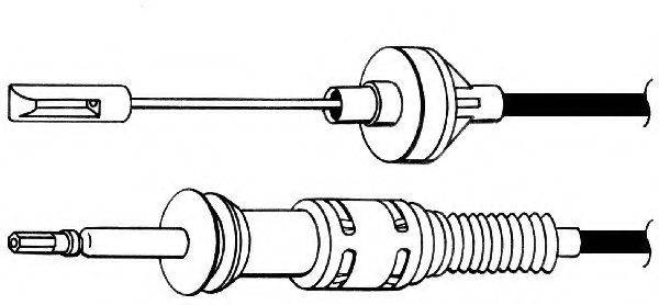 CEF VW01158 Трос, управління зчепленням