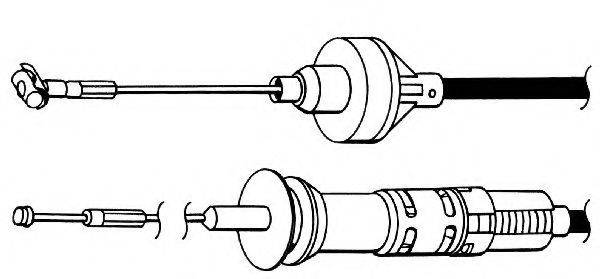 CEF VW01159 Трос, управління зчепленням