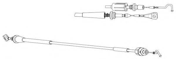 CEF VW04195 Тросик газу