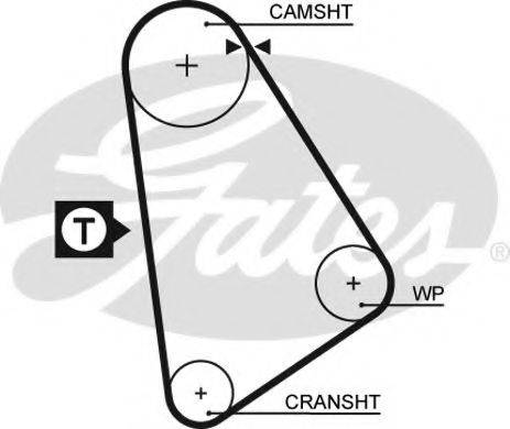 GATES 5123 Ремінь ГРМ