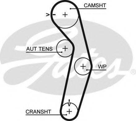 GATES 5445XS Ремінь ГРМ