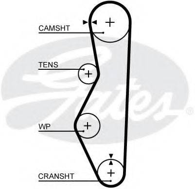 GATES 5521XS Ремінь ГРМ