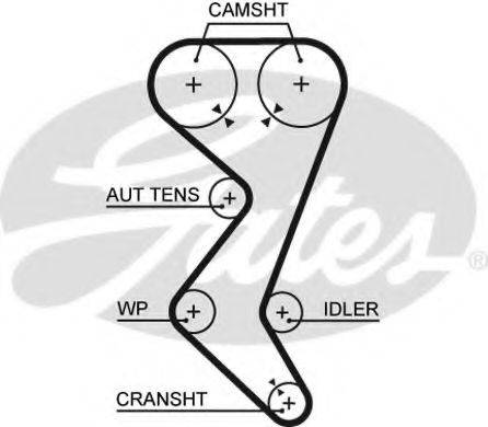 GATES 5528XS Ремінь ГРМ