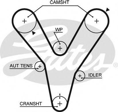 GATES 5584XS Ремінь ГРМ