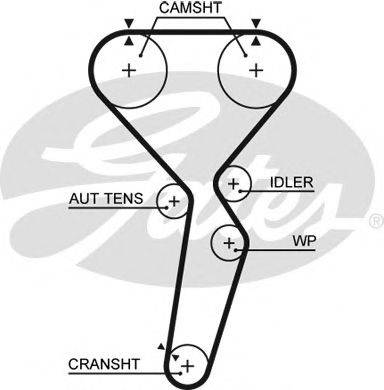 GATES 5585XS Ремінь ГРМ
