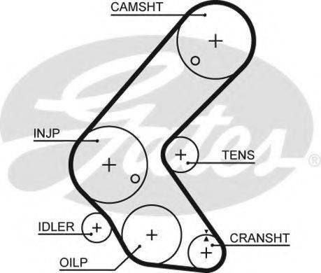 GATES 5679XS Ремінь ГРМ
