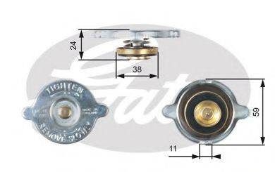 GATES RC118 Кришка, радіатор