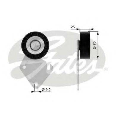 GATES T36068 Паразитний / провідний ролик, полікліновий ремінь