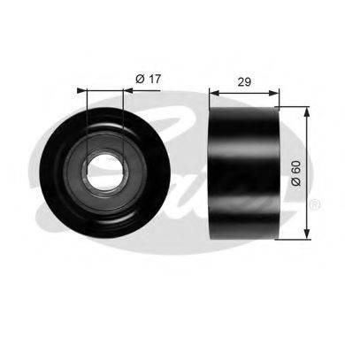 GATES T36084 Паразитний / провідний ролик, полікліновий ремінь