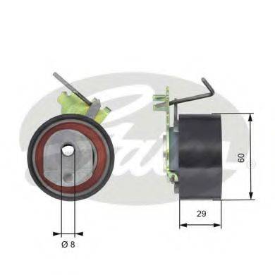 GATES T43088 Натяжний ролик, ремінь ГРМ