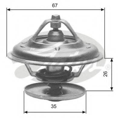 GATES TH11680G1 Термостат, охолоджуюча рідина