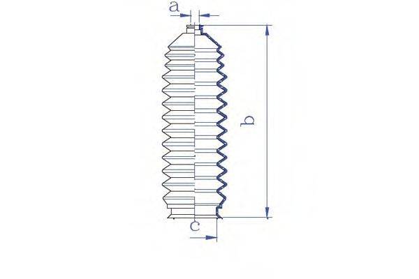 DA SILVA K5254 Пильовик, рульове управління