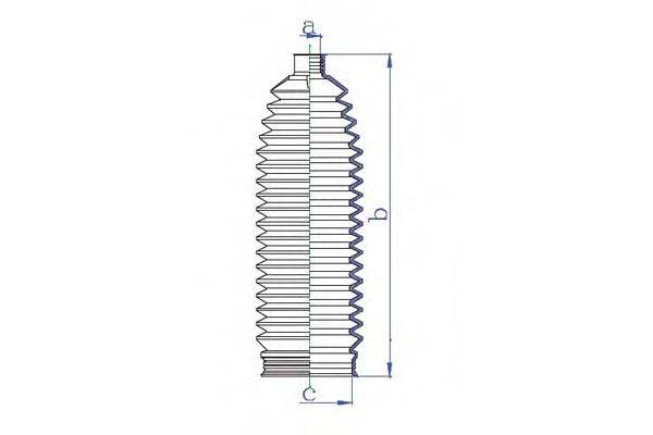 DA SILVA K5323 Пильовик, рульове управління