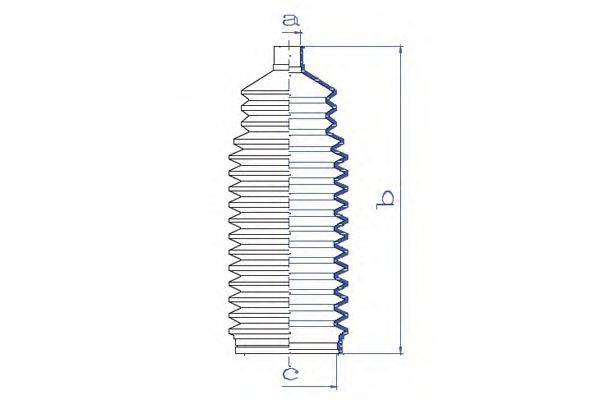 DA SILVA K5399 Пильовик, рульове управління