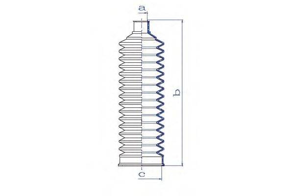 DA SILVA K5401 Пильовик, рульове управління