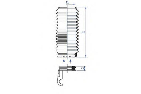 DA SILVA K5424 Пильовик, рульове управління