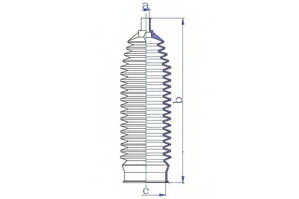 DA SILVA K5433 Пильовик, рульове управління