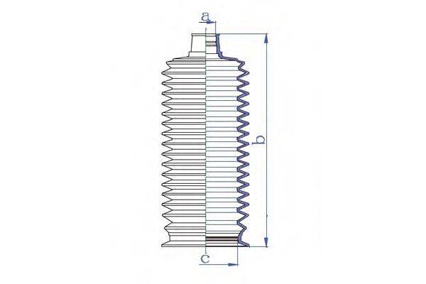 DA SILVA K5435 Пильовик, рульове управління