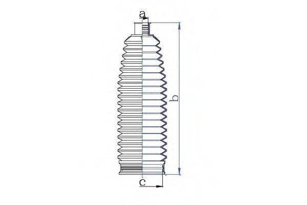 DA SILVA K5544 Пильовик, рульове управління