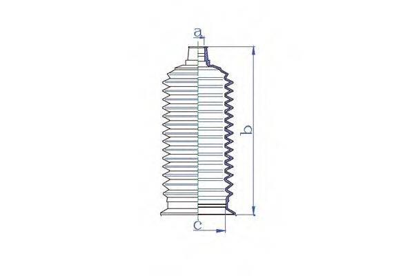 DA SILVA K5554 Пильовик, рульове управління