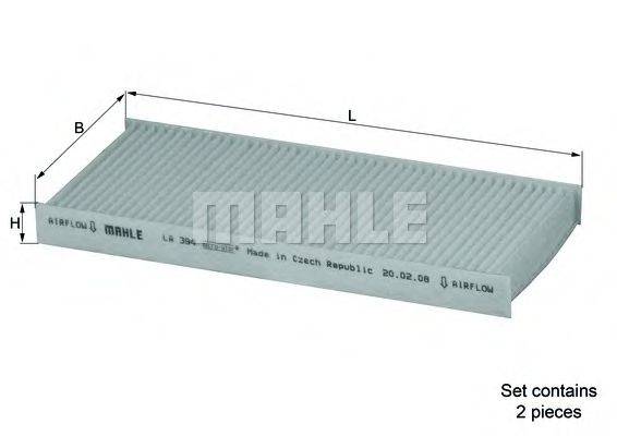 KNECHT LA394S Фільтр, повітря у внутрішньому просторі