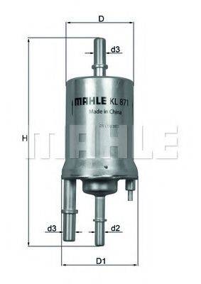 KNECHT KL871 Паливний фільтр