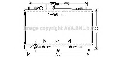 PRASCO BWA2307 Радіатор, охолодження двигуна