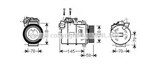 PRASCO BWK388 Компресор, кондиціонер