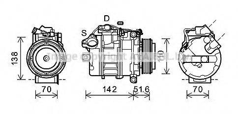 PRASCO BWK427 Компресор, кондиціонер