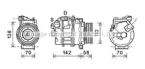 PRASCO BWK496 Компресор, кондиціонер