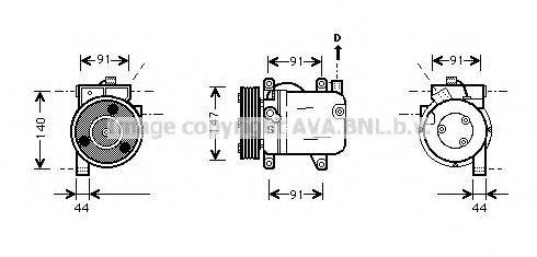 PRASCO DNK002 Компресор, кондиціонер