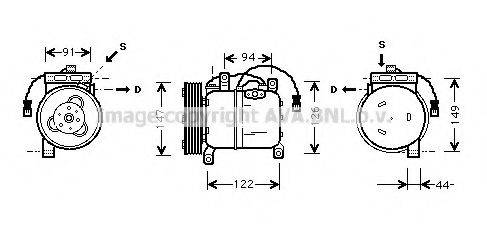 PRASCO DNK004 Компресор, кондиціонер