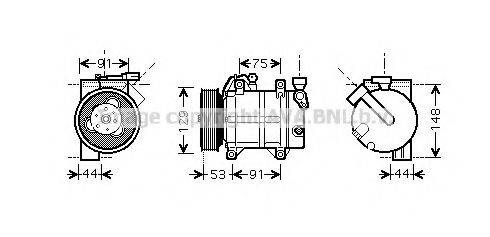 PRASCO DNK307 Компресор, кондиціонер