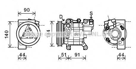 PRASCO DNK345 Компресор, кондиціонер