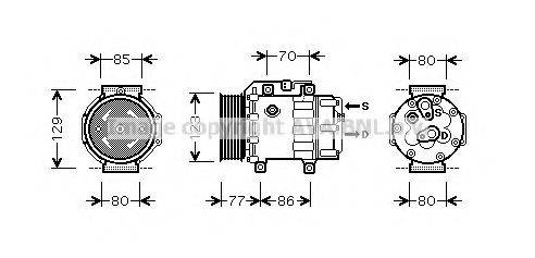 PRASCO FDK378 Компресор, кондиціонер