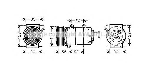 PRASCO FDK416 Компресор, кондиціонер