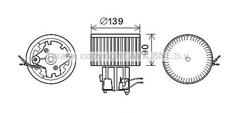 PRASCO FT8441 Електродвигун, вентиляція салону