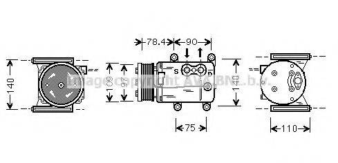 PRASCO JRK026 Компресор, кондиціонер