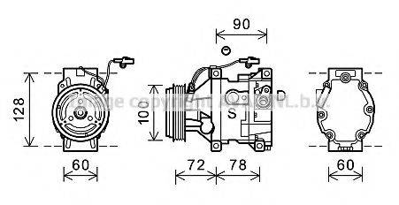 PRASCO MZK253 Компресор, кондиціонер