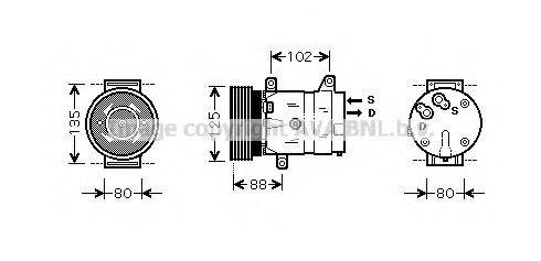 PRASCO RTK367 Компресор, кондиціонер