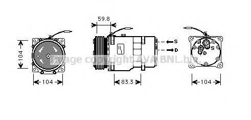 PRASCO RTK402 Компресор, кондиціонер