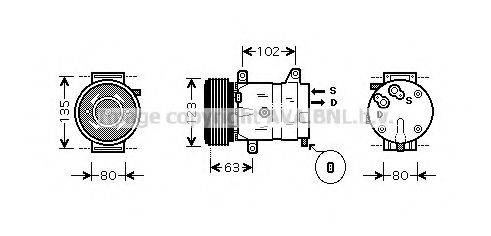 PRASCO RTK404 Компресор, кондиціонер