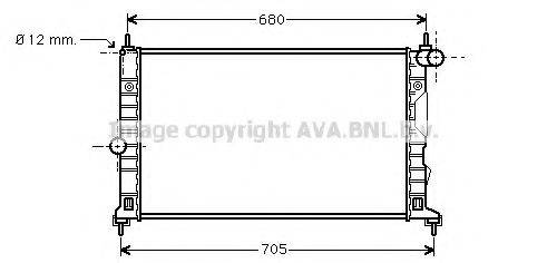 PRASCO SB2055 Радіатор, охолодження двигуна