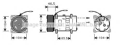 PRASCO VLK037 Компресор, кондиціонер