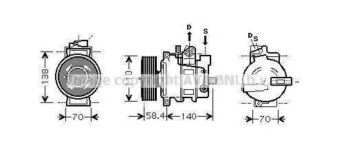 PRASCO AIK274 Компресор, кондиціонер