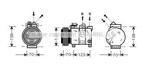 PRASCO ALK016 Компресор, кондиціонер